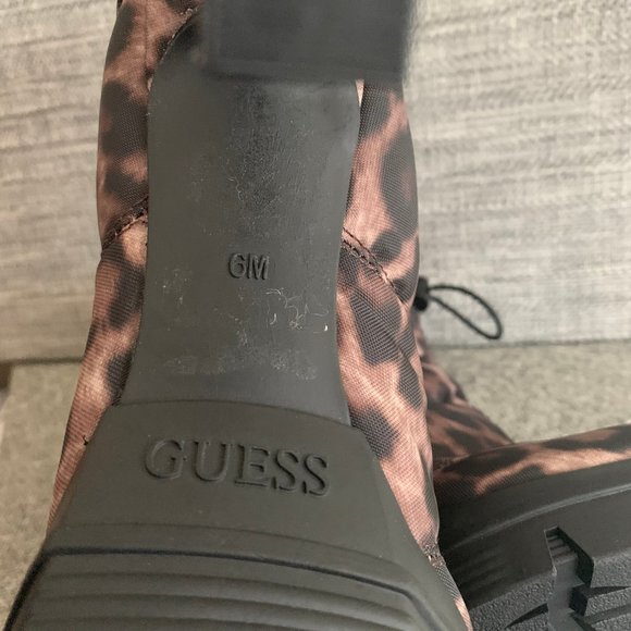 Guess Leopard Print Heeled Boots - Picture 5 of 8